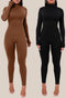 Turtleneck/pearl button